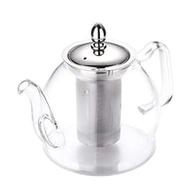 Load image into Gallery viewer, Hiware 1000ml Glass Teapot with Removable Infuser, Stovetop Safe Tea Kettle, Blooming and Loose Leaf Tea Maker Set