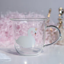 Load image into Gallery viewer, Japanese Sakura Glass Coffee Mug Cute Cat Deer Rabbit Tea Mug Heat Resistant Glass Tea Cup