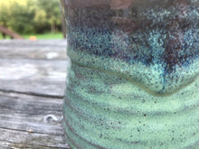 Load image into Gallery viewer, Rustic mug, handmade turquoise mug, set of stoneware mugs